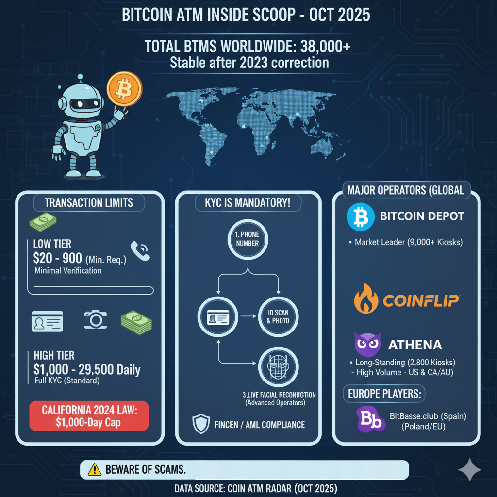 Bitcoint ATM Companies and transaction limit